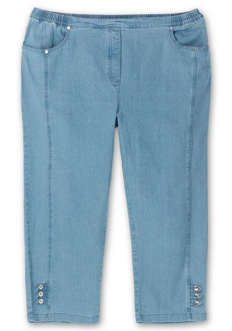 Sheego 7/8-Jeans Mit Zierknöpfen Am Saum - Blue Denim Sheego