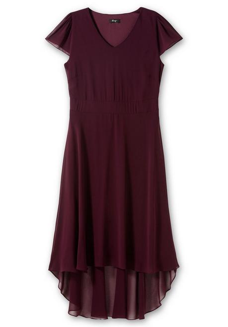 Sheego Abendkleid Mit Flügelärmeln - Aubergine Sheego