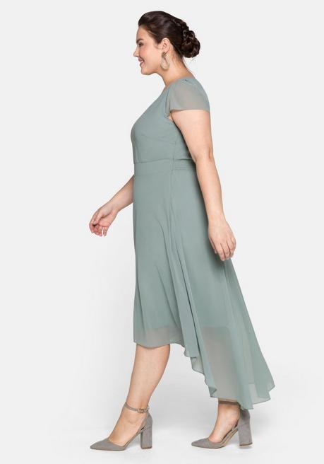 Sheego Abendkleid Mit Flügelärmeln - Eukalyptus Sheego
