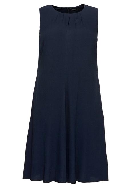Sheego Ärmelloses Cocktailkleid Mit Falten-Detail - Nachtblau Sheego
