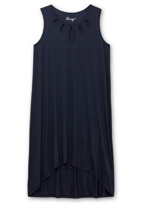 Sheego Ärmelloses Jerseykleid Mit Cut-outs Am Ausschnitt - Tiefblau Sheego