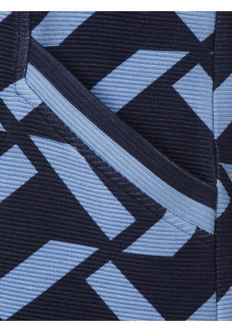 VIA APPIA DUE Bedrucktes Etuikleid Mit Eingrifftaschen - Indigo Gemustert Sheego