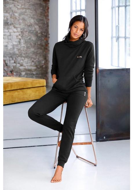 Bench LM LBG Longsweatshirt - Schwarz Sheego