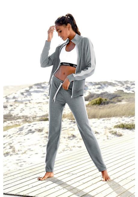 Bench LM LBG Sweatjacke - Steingrau Sheego