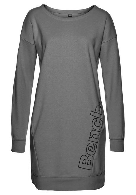 Bench LM LBG Sweatkleid - Anthrazit Meliert Sheego