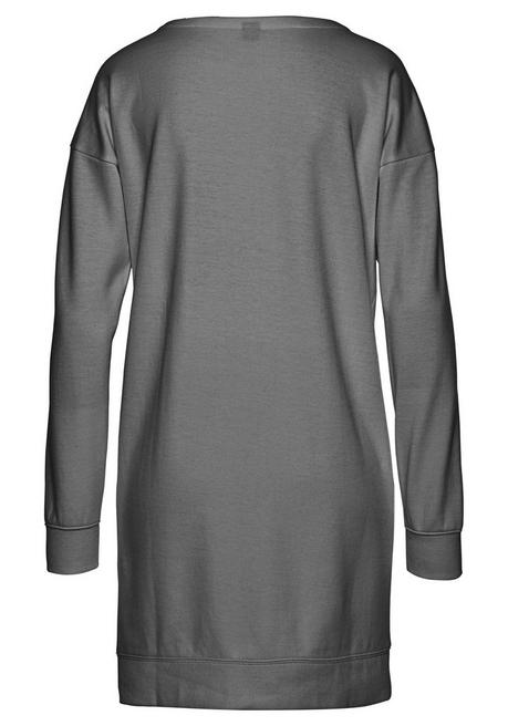 Bench LM LBG Sweatkleid - Anthrazit Meliert Sheego