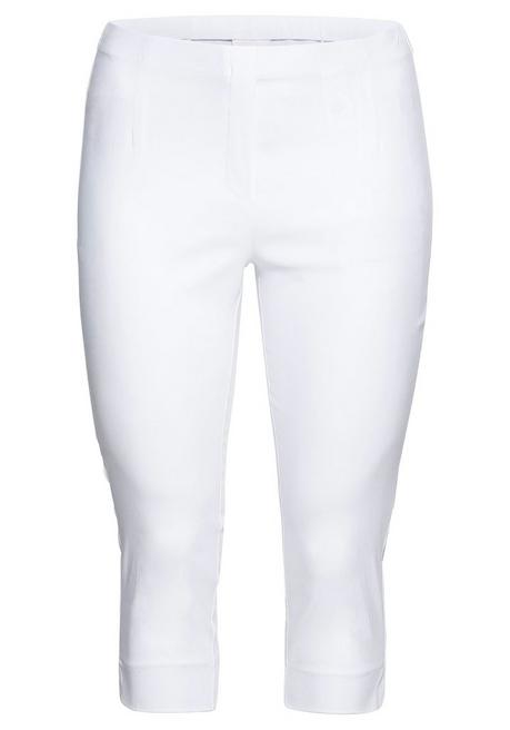 Sheego Bengalin-Hose In Caprilänge Mit Schlupfbund - Weiß Sheego