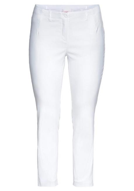 Sheego Bengalin-Hose In Schmaler Passform - Weiß Sheego