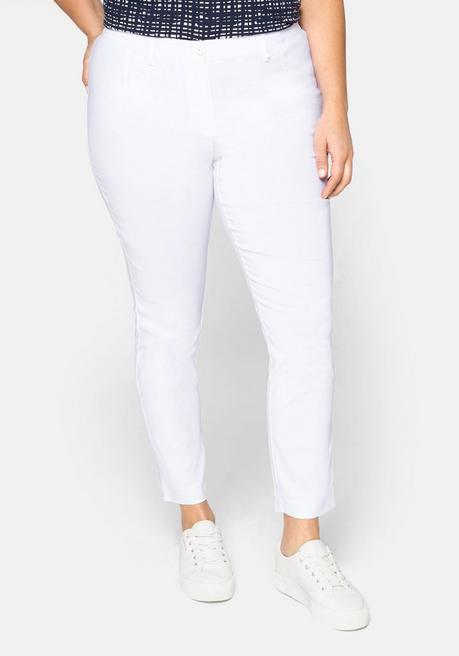 Sheego Bengalin-Hose In Schmaler Passform - Weiß Sheego