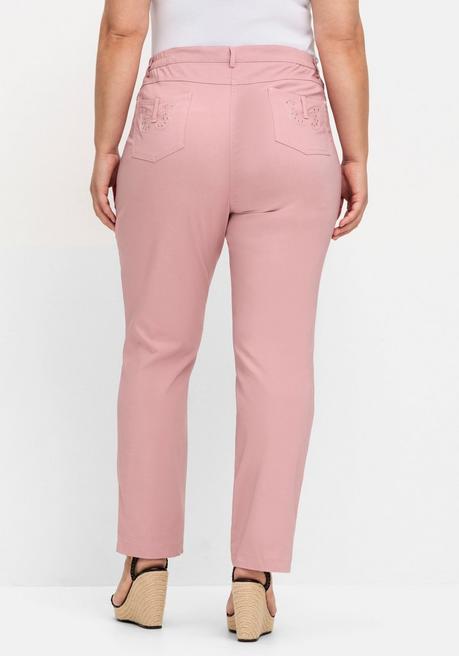 Sheego Bengalin-Hose Mit Seitlichem Dehnbund - Rosé Sheego