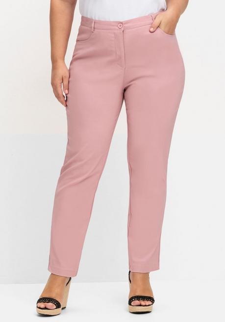 Sheego Bengalin-Hose Mit Seitlichem Dehnbund - Rosé Sheego