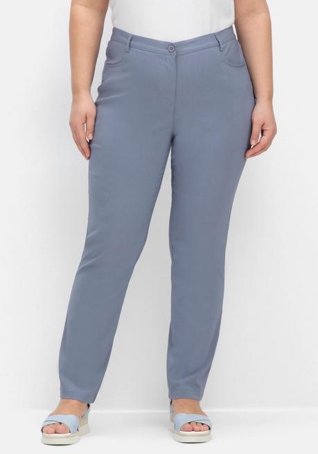 Sheego Bengalin-Hose Mit Seitlichem Dehnbund - Taubenblau Sheego