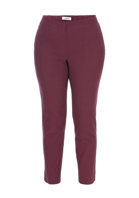 KjBRAND Bengalinhose In Ankle-Länge, Mit Schlupfbund - Bordeaux Sheego