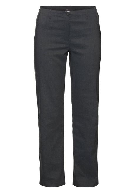 Sheego Bengalinhose In Gerader Form - Grau Meliert Sheego
