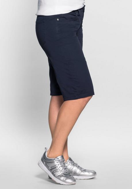 Sheego Bermudas In 5-Pocket-Form, Aus Baumwoll-Twill - Marine Sheego