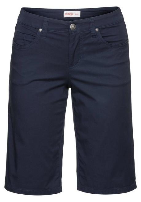 Sheego Bermudas In 5-Pocket-Form, Aus Baumwoll-Twill - Marine Sheego