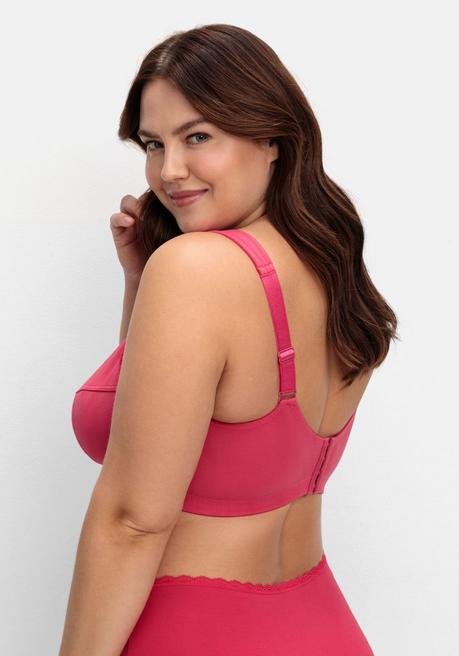 Sheego BH Ohne Bügel, Mit Seitlichem Spitzenbesatz - Orchidee Sheego