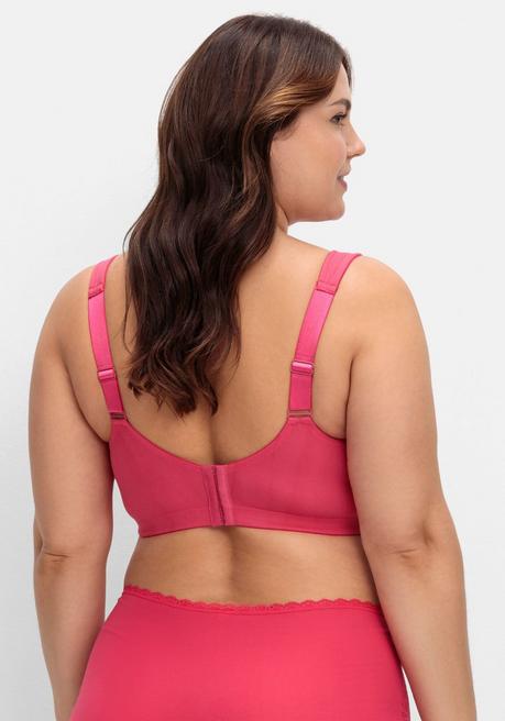 Sheego BH Ohne Bügel, Mit Seitlichem Spitzenbesatz - Orchidee Sheego