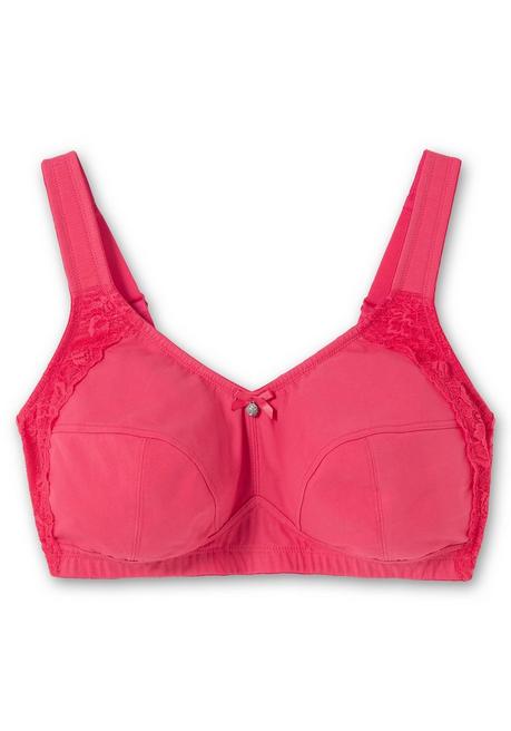 Sheego BH Ohne Bügel, Mit Seitlichem Spitzenbesatz - Orchidee Sheego