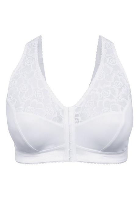 Sheego BH Ohne Bügel Mit Vorderverschluss - Weiß Sheego