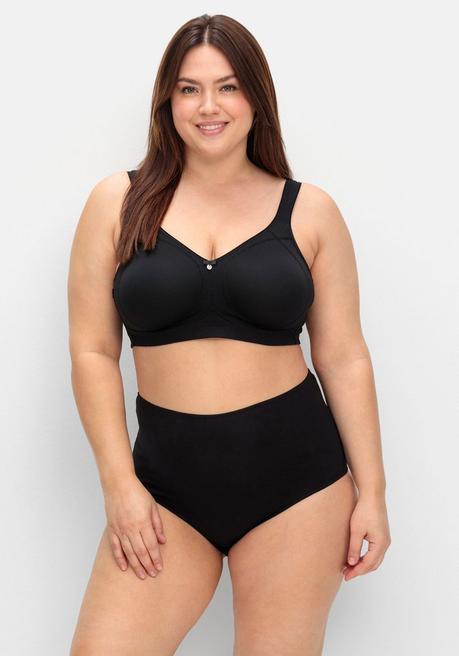 Susa BH Ohne Bügel, Mit Vorgeformten Cups - Schwarz Sheego