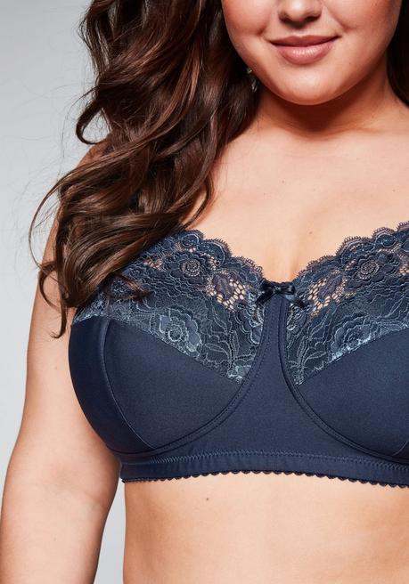 Sheego BH Ohne Bügel Mit Wattierten Cups - Saphir Sheego