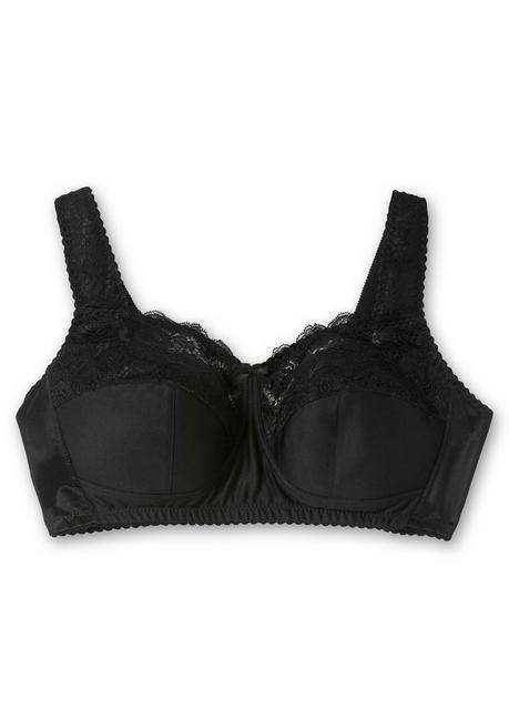 Sheego BH Ohne Bügel Mit Wattierten Cups - Schwarz Sheego