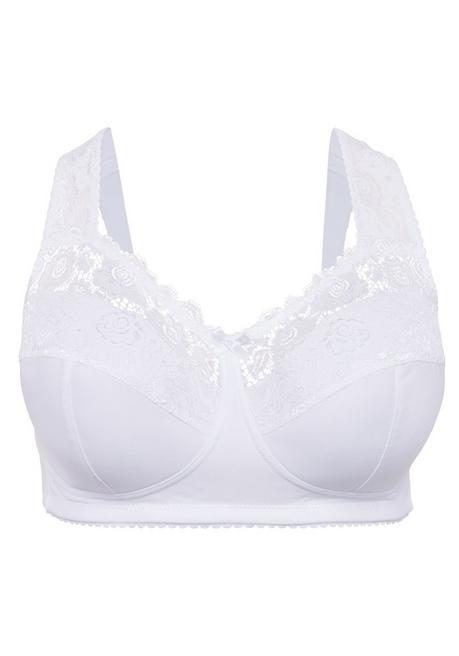 Sheego BH Ohne Bügel Mit Wattierten Cups - Weiß Sheego