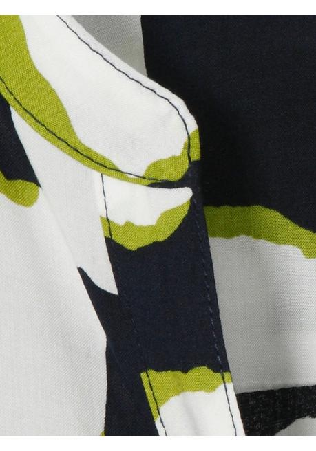 VIA APPIA DUE Bluse Mit Alloverdruck Und Manschettenärmel - Blau Gemustert Sheego