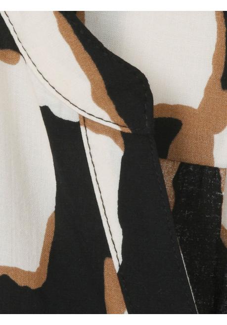 VIA APPIA DUE Bluse Mit Alloverdruck Und Manschettenärmel - Schwarz Gemustert Sheego