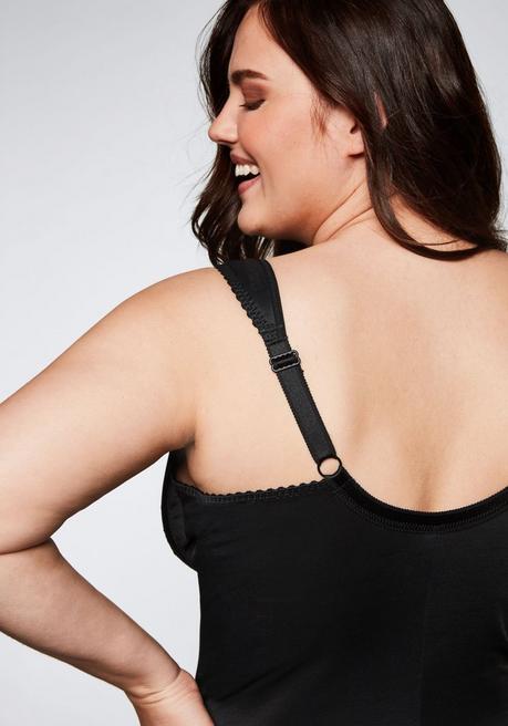 Sheego Body Ohne Bügel Mit Leichtem Shape-Effekt - Schwarz Sheego