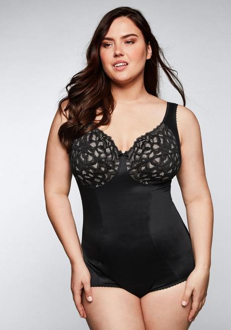 Sheego Body Ohne Bügel Mit Leichtem Shape-Effekt - Schwarz Sheego