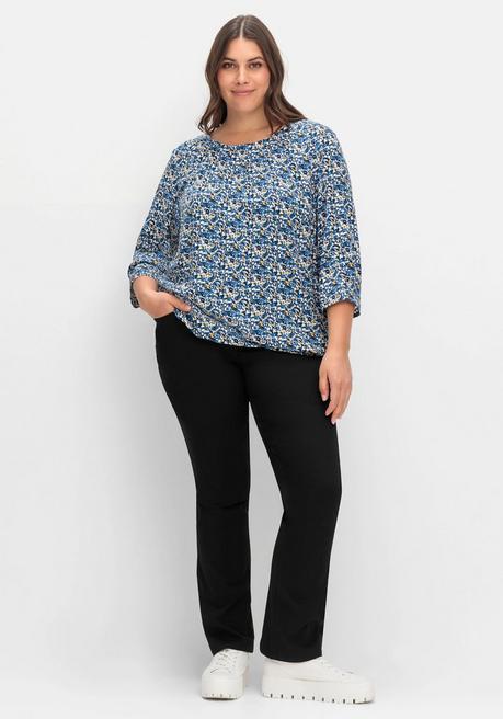 sheego Bootcut-Hose im Curvy-Schnitt SUSANNE - schwarz sheego