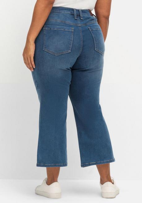 Sheego Bootcut-Jeans In 7/8-Länge, Mit Bodyforming-Effekt - Blue Denim Sheego