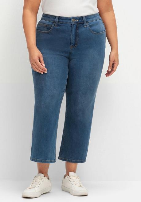 Sheego Bootcut-Jeans In 7/8-Länge, Mit Bodyforming-Effekt - Blue Denim Sheego