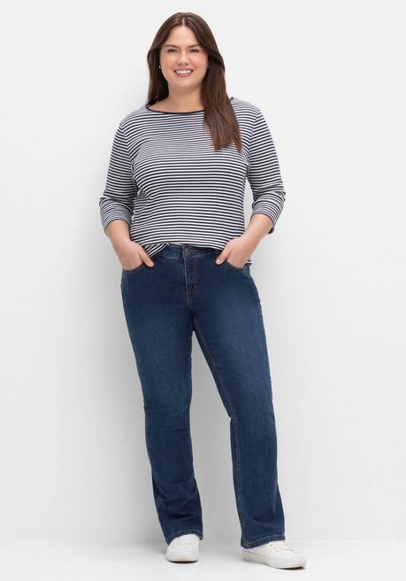 Sheego Bootcut-Jeans In Curvy-Schnitt SUSANNE - Dark Blue Denim Sheego