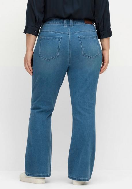 Sheego Bootcut-Jeans Mit Catfaces Und Shaping-Einsatz - Blue Denim Sheego