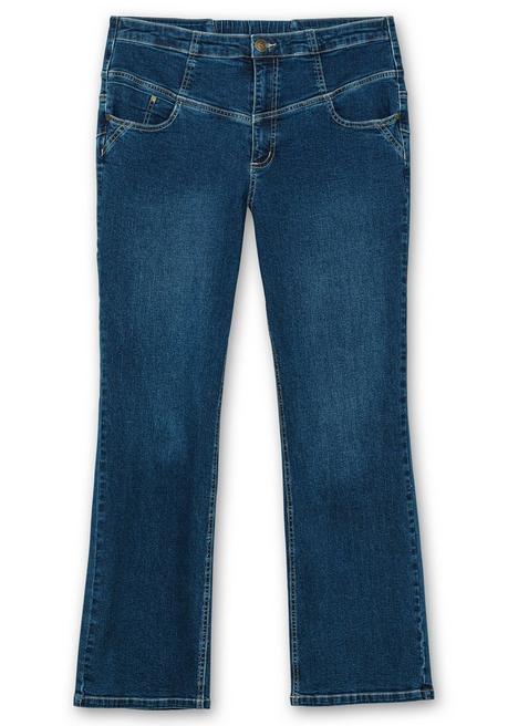 Sheego Bootcut-Jeans Mit Hohem Bund, Im Curvy-Schnitt ANNE - Dark Blue Denim Sheego