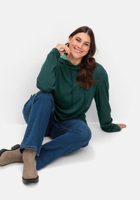 Sheego Bootcut-Jeans Mit Hohem Bund, Im Curvy-Schnitt ANNE - Dark Blue Denim Sheego