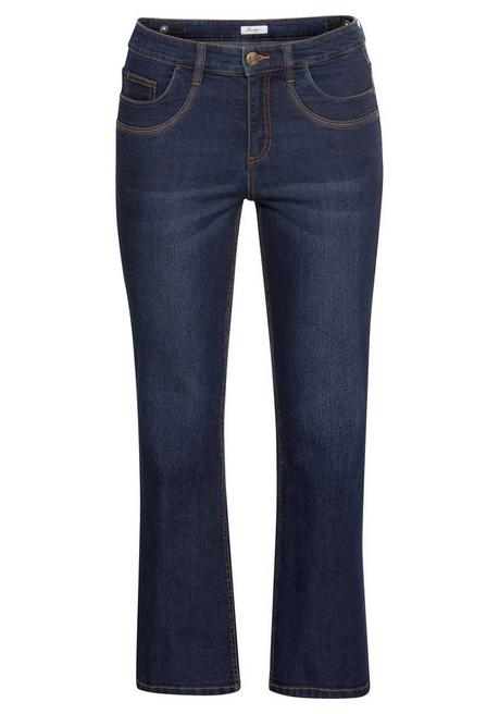 Sheego Bootcut Jeans Mit Innen Regulierbarer Bundweite - Dark Blue Denim Sheego