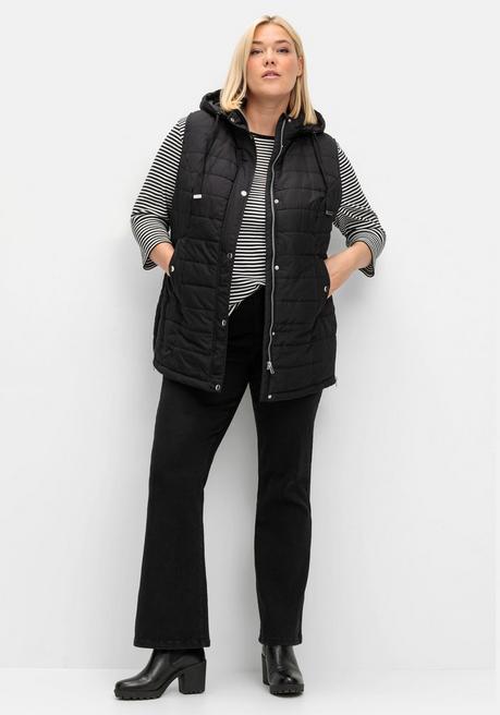 Sheego Bootcut Stretch-Jeans Mit Bodyforming-Effekt - Black Denim Sheego