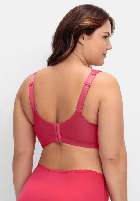 Sheego Bügel-BH Mit Stickerei-Spitze Allover - Orchidee Sheego