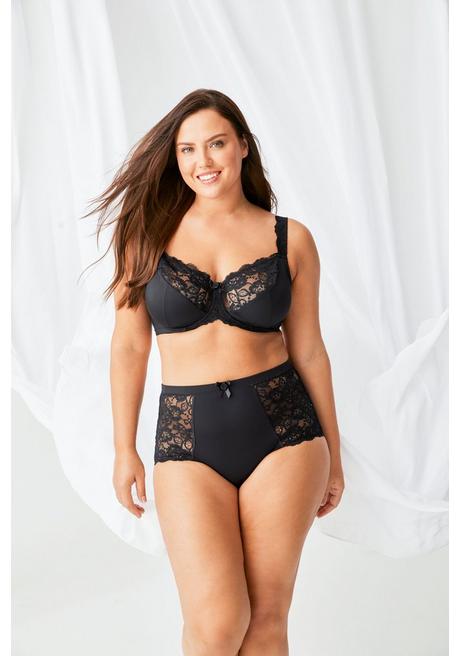 NUANCE Bügel-BH Mit Transparenter Spitze - Schwarz Sheego
