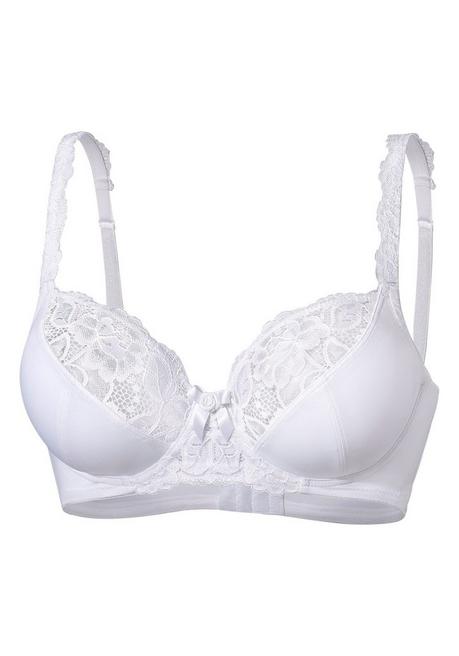 NUANCE Bügel-BH Mit Transparenter Spitze - Weiß Sheego