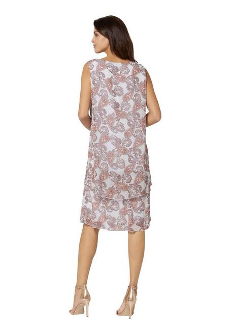 WITT Chiffonkleid In ärmelloser Form, Mit Paisleydruck - Ecru Bedruckt Sheego