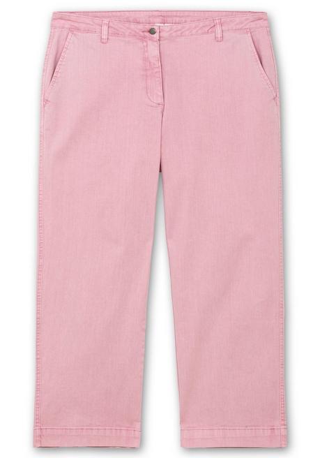 Sheego Culotte Aus Weichem Twill, In Gewaschener Optik - Rosé Sheego