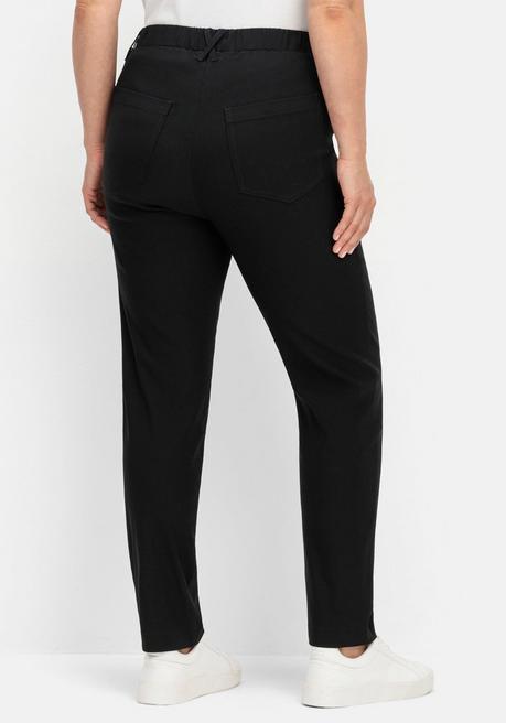 Sheego CurvePerfect Hose, Mit Schmalem Bein Und Schlupfbund - Schwarz Sheego