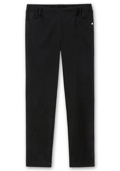 Sheego CurvePerfect Hose, Mit Schmalem Bein Und Schlupfbund - Schwarz Sheego