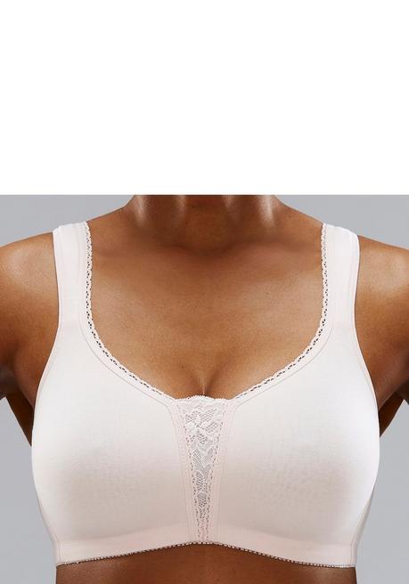 PETITE FLEUR Doppelpack BHs Ohne Bügel - Rosenholz+puder Sheego