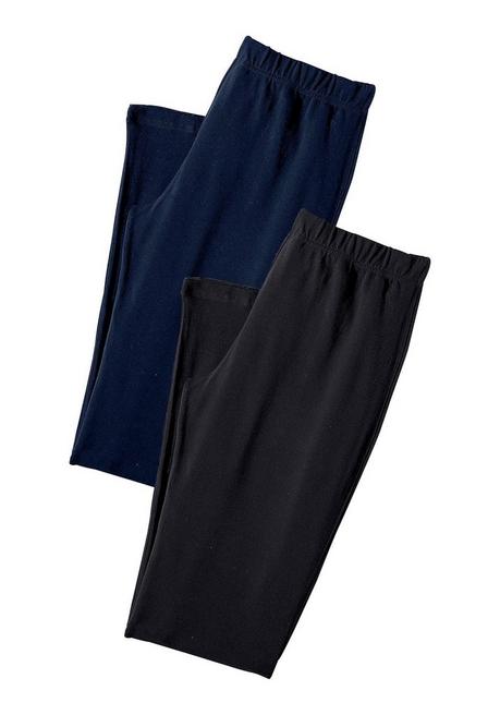 Vivance Active Doppelpack Capri-Leggings - Marine+schwarz Sheego